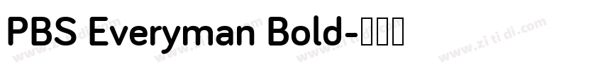PBS Everyman Bold字体转换